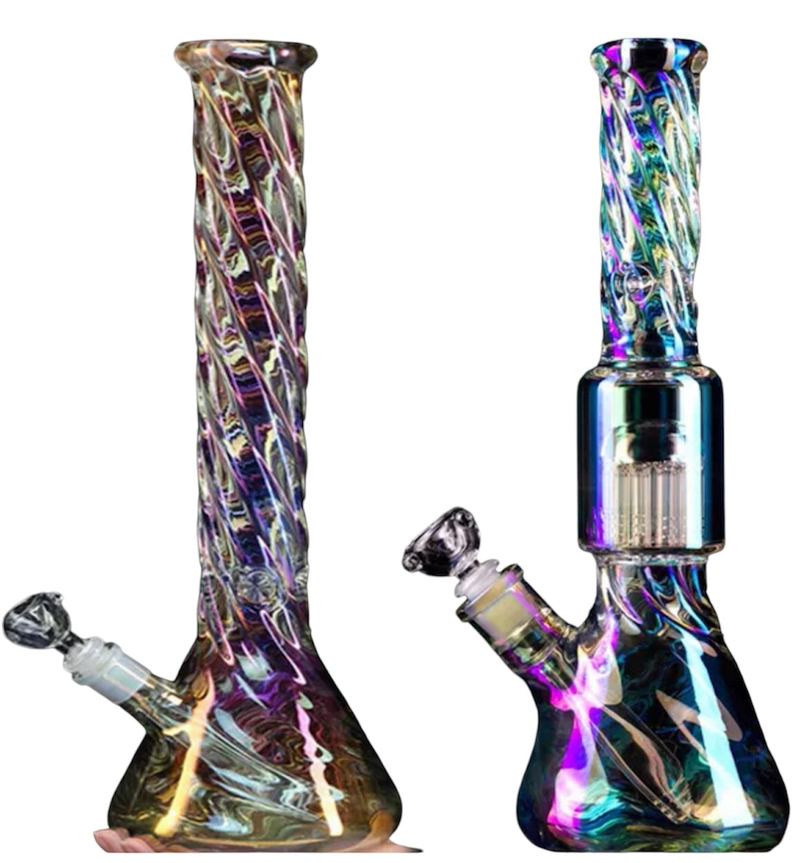 Glass Futuristic Art Bongs