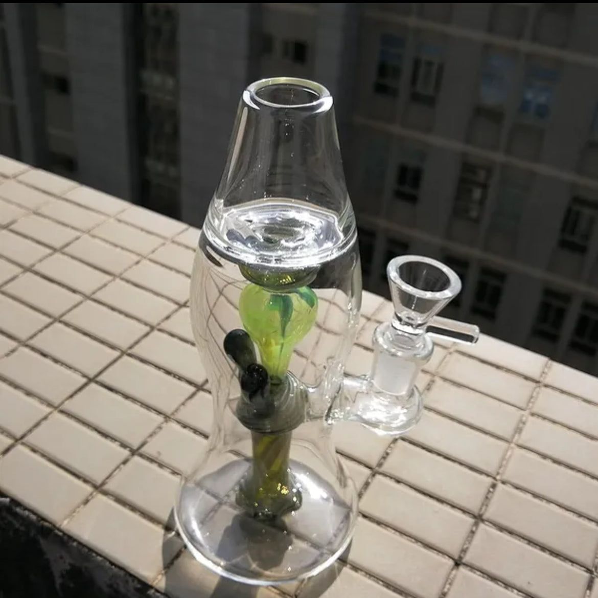 Lava Lamp Glass 9” Aesthetic Bong