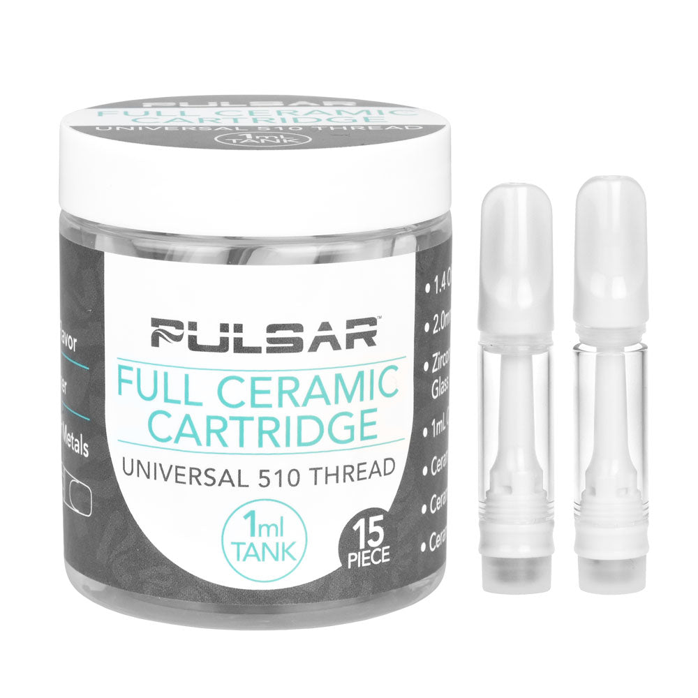 Pulsar Full Ceramic Cartridge - 1mL 15pcs